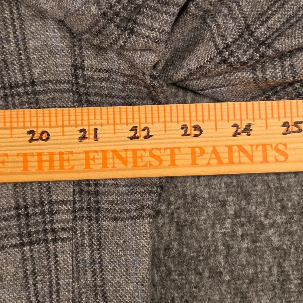 Samuelsohn Blazer E. Thomas Wool Cashmere Plaid Sport Coat Grey 48 Long NWOT